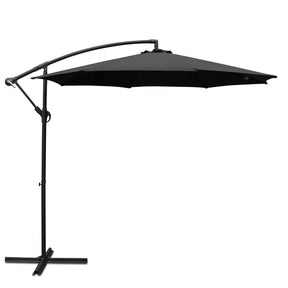 Denia cantilever outdoor umbrella with UPF 50 plus canopy