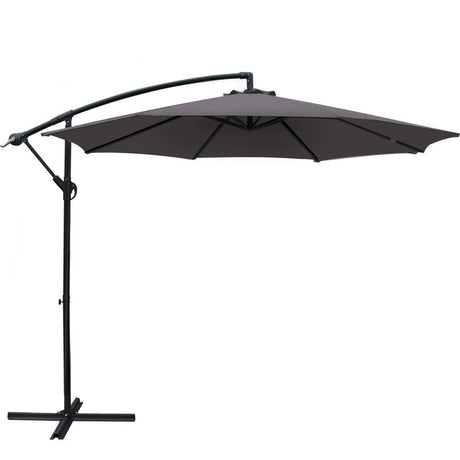 Springbrook 3m Cantilever Outdoor Umbrella, Charcoal