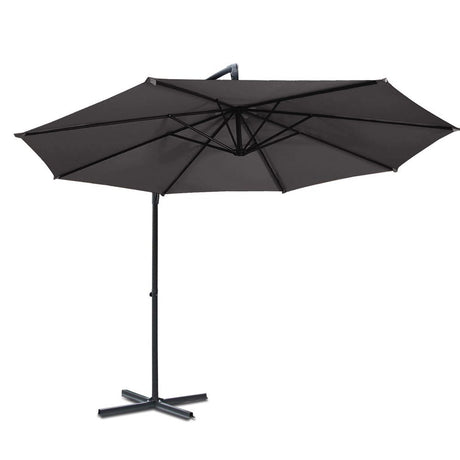 Springbrook 3m Cantilever Outdoor Umbrella, Charcoal