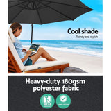 Bootenal Outdoor Umbrella, Black