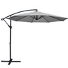 Instahut Cantilever Outdoor Umbrella — UPF 50 Plus, Black, Beige or Grey — Allure Home Collections