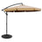 Instahut 3m Cantilever Umbrella with Portable Base — UPF 50 Plus, Beige, Black or Navy — Allure Home Collections
