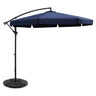 Instahut 3m Cantilever Umbrella with Portable Base — UPF 50 Plus, Beige, Black or Navy — Allure Home Collections