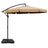 Instahut Cantilever Outdoor Umbrella with Modular Base — UPF50 Plus, Beige, Navy or Black — Allure Home Collections
