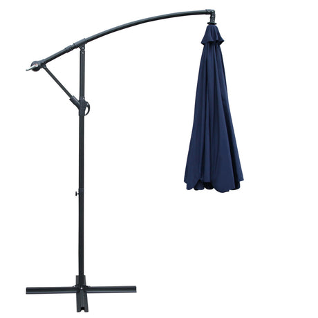 Instahut 3m Cantilever Outdoor Umbrella — UPF 50 Plus, Beige, Black or Navy — Allure Home Collections