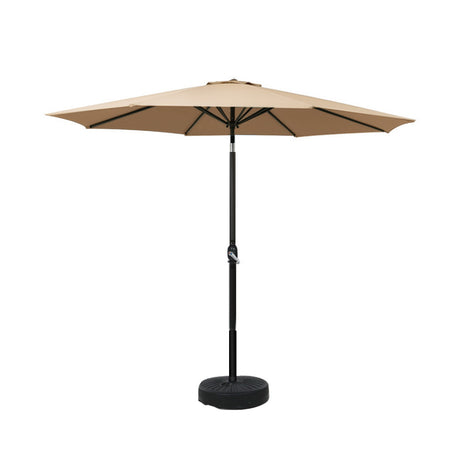 Instahut Centre Post Outdoor Umbrella with Tilt and Base — UPF50 Plus, Multiple Colours — Allure Home Collections