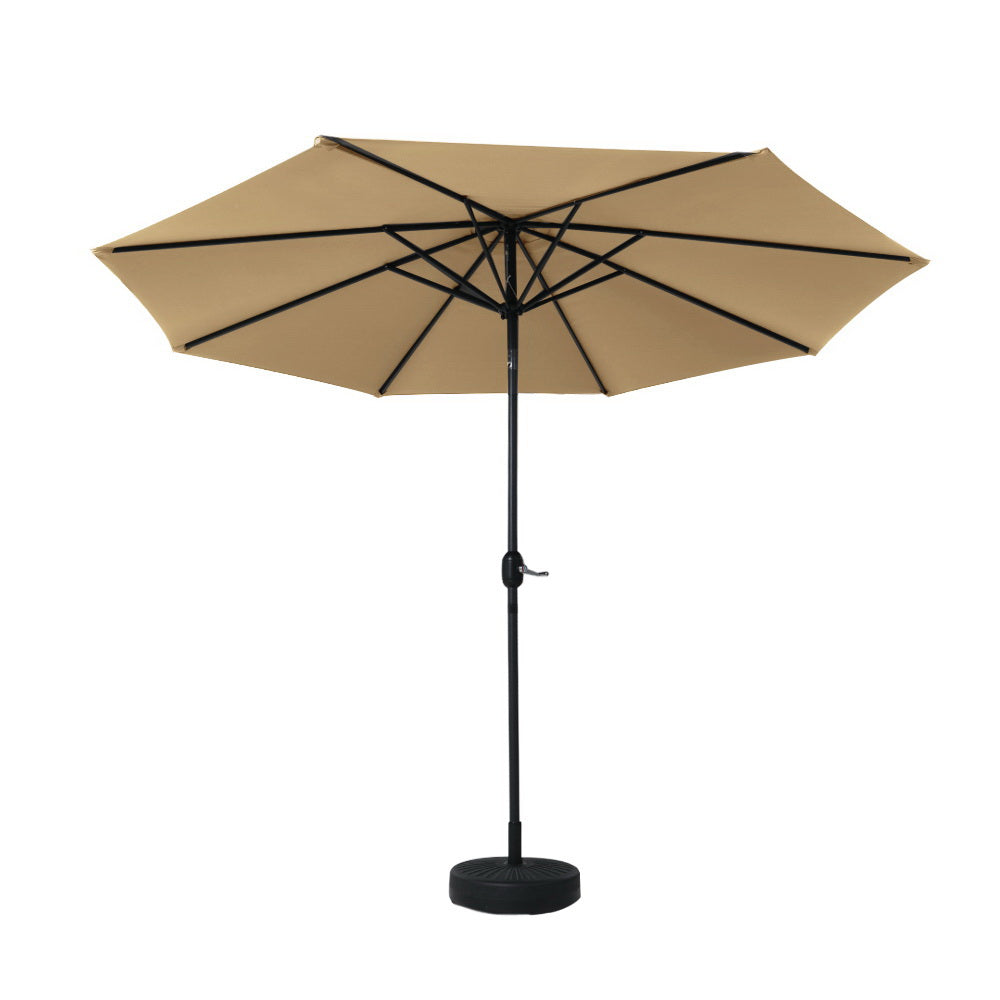 Instahut Centre Post Outdoor Umbrella with Tilt and Base — UPF50 Plus, Multiple Colours — Allure Home Collections