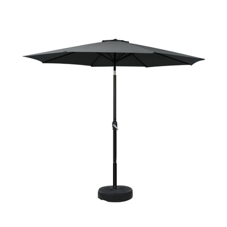 Instahut Centre Post Outdoor Umbrella with Tilt and Base — UPF50 Plus, Multiple Colours — Allure Home Collections