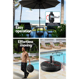 Instahut Centre Post Outdoor Umbrella with Tilt and Base — UPF50 Plus, Multiple Colours — Allure Home Collections