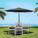 Instahut Centre Post Outdoor Umbrella with Tilt and Base — UPF50 Plus, Multiple Colours — Allure Home Collections