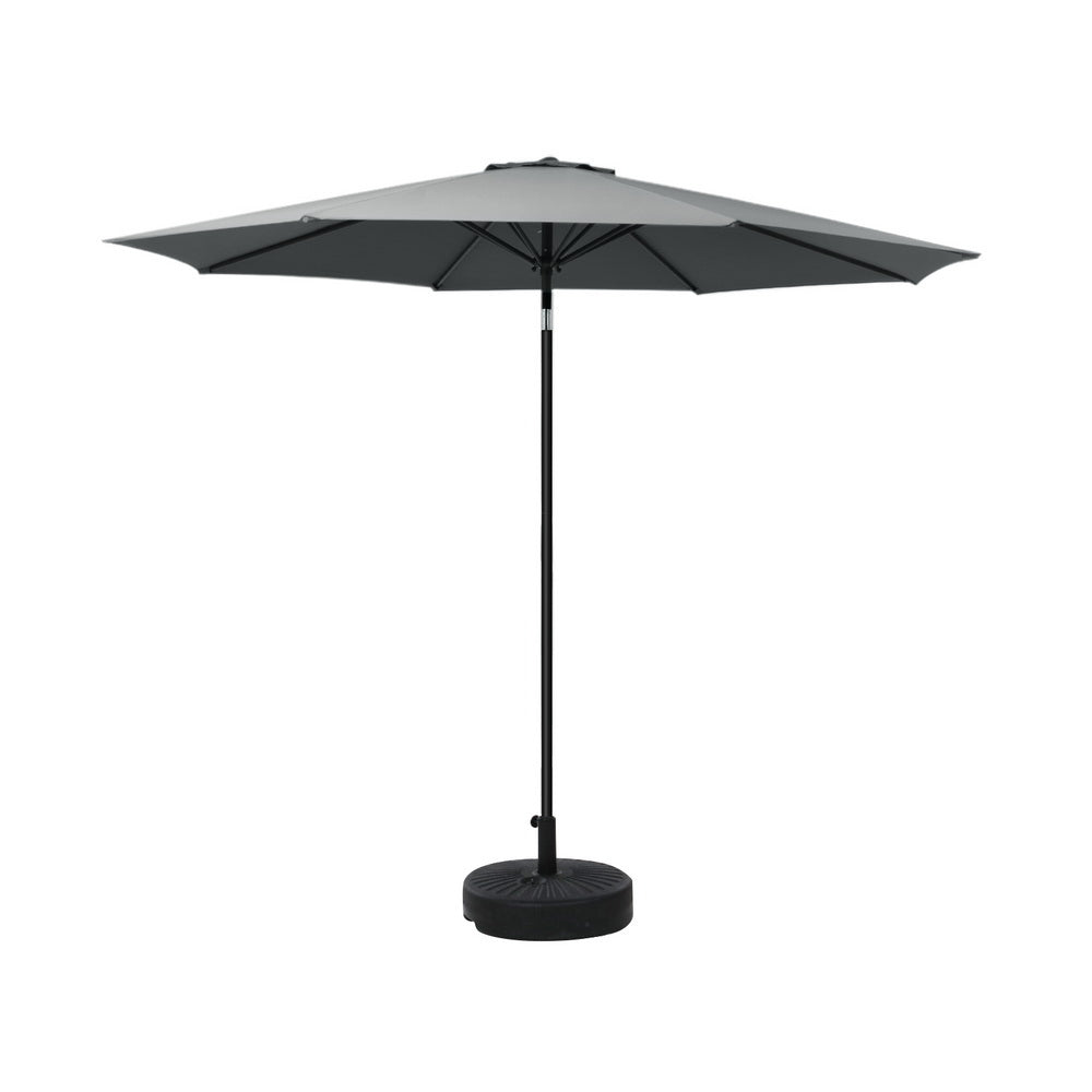 Instahut Centre Post Outdoor Umbrella with Tilt and Base — UPF50 Plus, Multiple Colours — Allure Home Collections