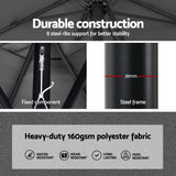 Instahut Centre Post Outdoor Umbrella with Tilt and Base — UPF50 Plus, Multiple Colours — Allure Home Collections
