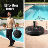 Instahut Centre Post Outdoor Umbrella with Tilt and Base — UPF50 Plus, Multiple Colours — Allure Home Collections
