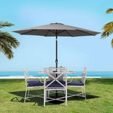 Instahut Centre Post Outdoor Umbrella with Tilt and Base — UPF50 Plus, Multiple Colours — Allure Home Collections