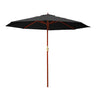 Instahut 3m Centre Post Outdoor Umbrella — UPF 50 Plus, Beige, Black or Charcoal — Allure Home Collections