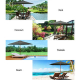 Instahut 3m Centre Post Outdoor Umbrella — UPF 50 Plus, Beige, Black or Charcoal — Allure Home Collections