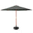 Instahut Centre Post Outdoor Umbrella with Base — UV50 Plus, Black, Beige or Charcoal — Allure Home Collections