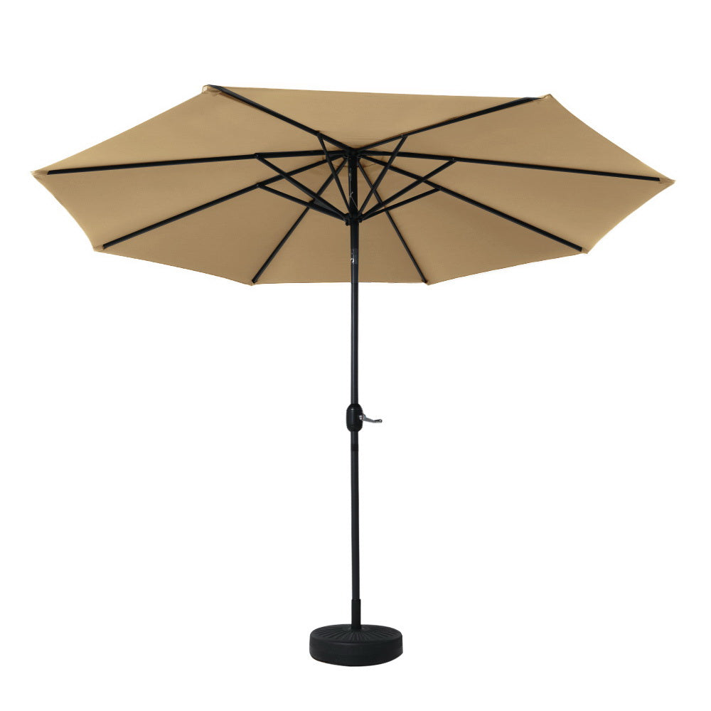 Instahut Centre Post Outdoor Umbrella with Base — UPF 50 Plus, Tilt, Multiple Colours — Allure Home Collections