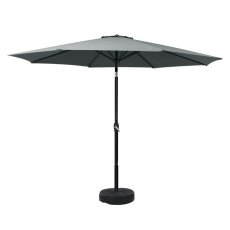 Instahut Centre Post Outdoor Umbrella with Base — UPF 50 Plus, Tilt, Multiple Colours — Allure Home Collections