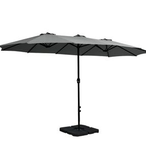 Cadaques large double sided centre post umbrella with dodecagon canopy