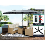 Rothsay Outdoor Umbrella, Black