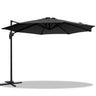Instahut 3m Cantilever Umbrella with 360 Degree Tilt — UPF 50 Plus, Beige, Black or Grey — Allure Home Collections