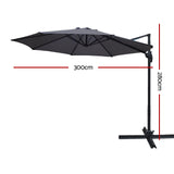 Yalgoo Outdoor Umbrella, Black