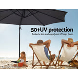 Yalgoo Outdoor Umbrella, Black