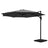Instahut Cantilever Umbrella with Base and 360 Degree Tilt — UPF 50 Plus, Multiple Colours — Allure Home Collections