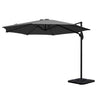 Instahut Cantilever Umbrella with Base and 360 Degree Tilt — UPF 50 Plus, Multiple Colours — Allure Home Collections