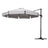 Instahut 3m Cantilever Umbrella with 360 Degree Tilt — UPF 50 Plus, Beige, Black or Grey — Allure Home Collections