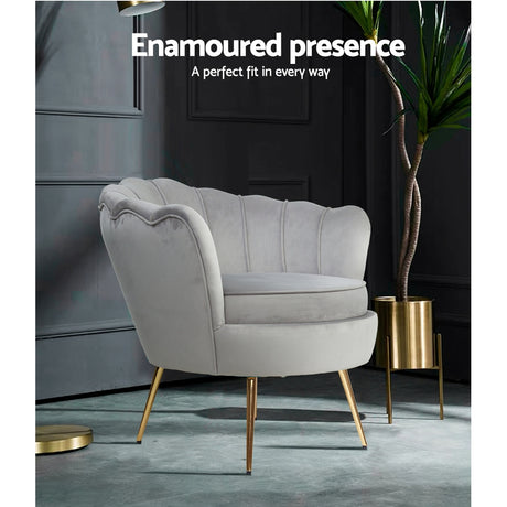 Velvet Callista Armchair by Artiss - Timeless Elegance in Various Colors