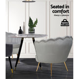 Velvet Callista Armchair by Artiss - Timeless Elegance in Various Colors
