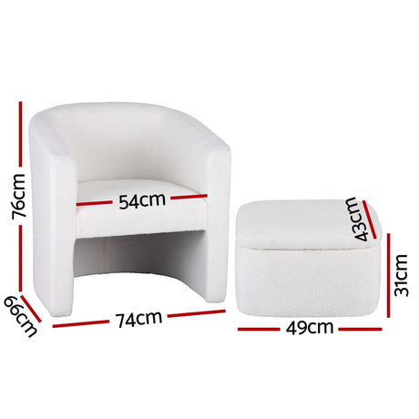 Valley Heights Accent Chair, White