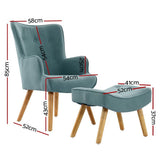 Berambing Armchair, Blue