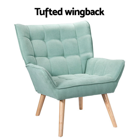 Hadley Accent Chair, Blue, view 4