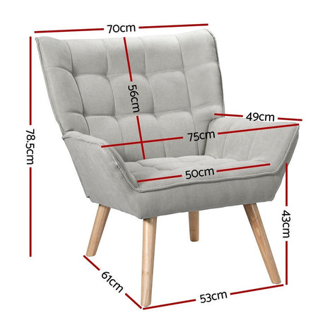 Bell Accent Chair, Grey