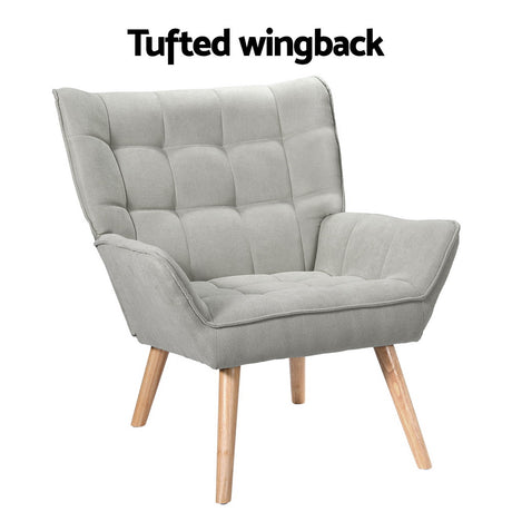 Hadley Accent Chair, Grey, view 4
