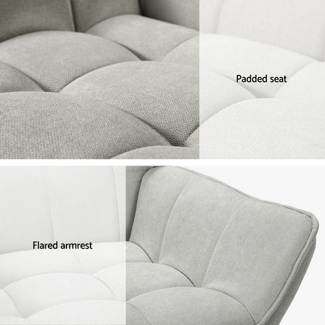 Hadley Accent Chair, Grey, view 5