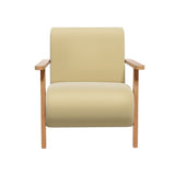 Artiss Velvet Yellow Olie Armchair - Modern Scandinavian Design