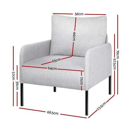 Lapstone Accent Chair, Grey