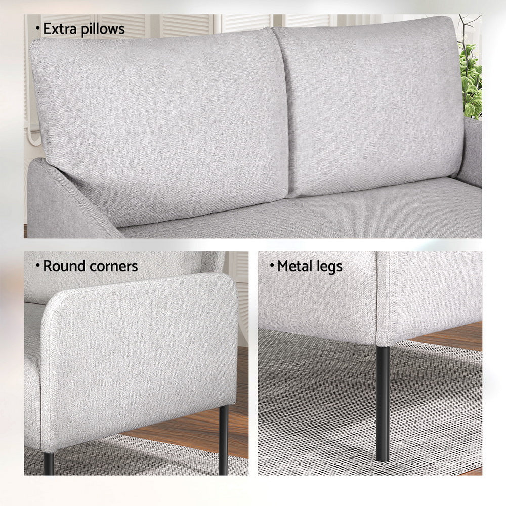 Aiguablava 2 Seater Sofa, Grey
