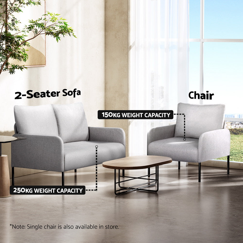 Aiguablava 2 Seater Sofa, Grey