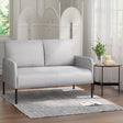 Aiguablava Grey linen sofa in a modern living room
