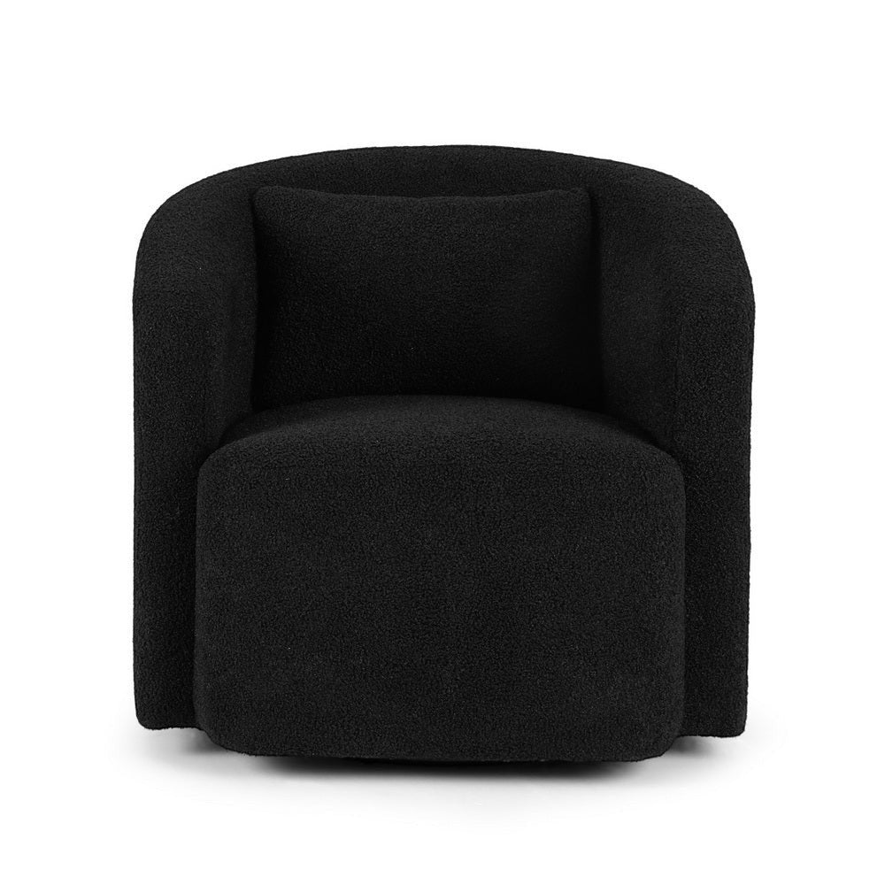 Hampton Swivel Armchair, Black