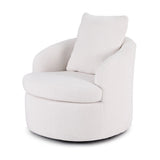 Bullaburra Swivel Armchair, White
