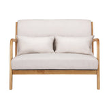 Yellow Rock Two Seater Armchair, Beige