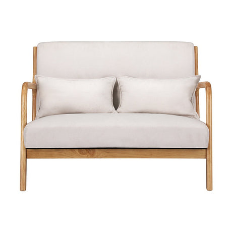 Yellow Rock Two Seater Armchair, Beige