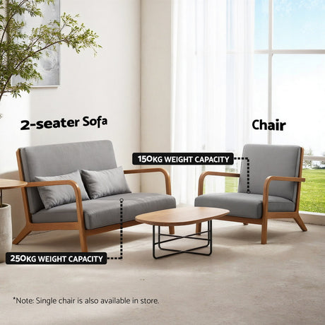 Quincy Loveseat, Grey, view 6