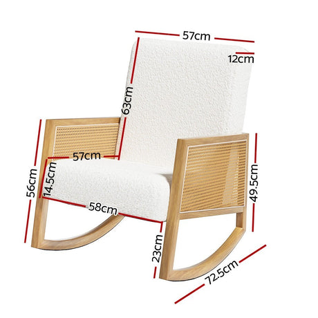 Mount Wilson Rocking Chair, White